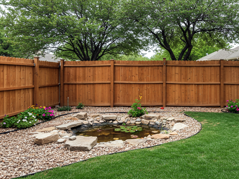 1. Western Red Cedar Wood Fence Supplies Backyard